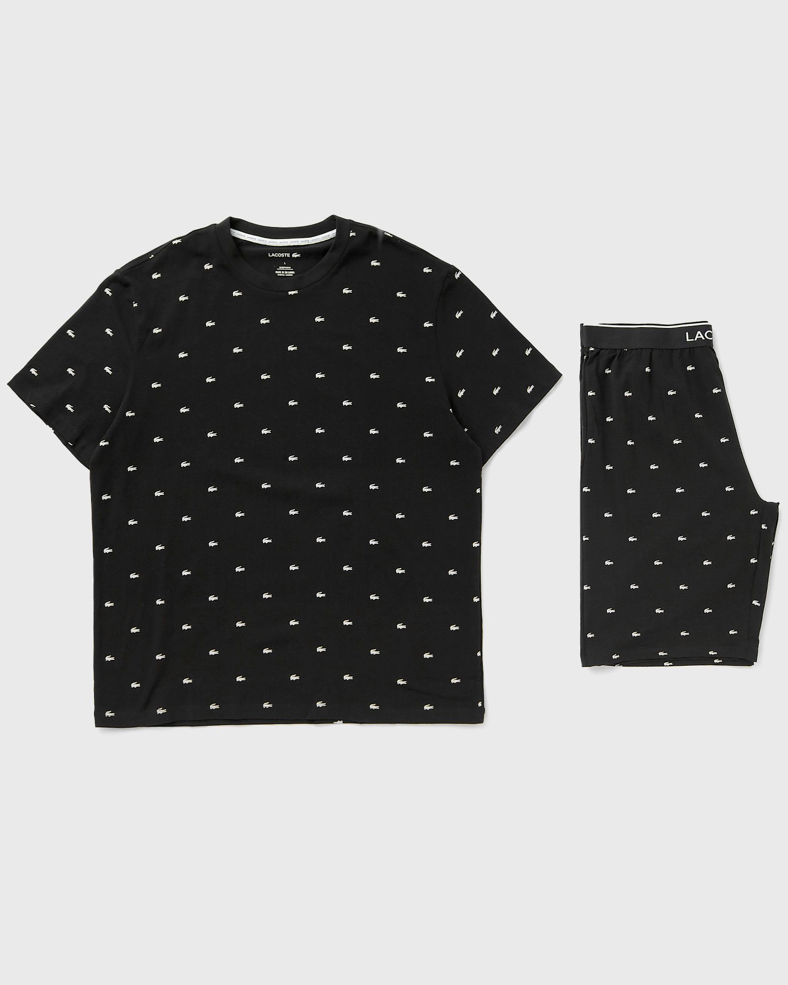 Lacoste LOUNGEWEAR PYJAMA SET men Sleep- & Loungewear black in Größe:XL von Lacoste