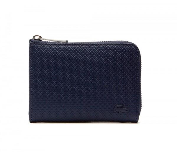 Lacoste - Lacoste Kartenetui / Mini Geldbörse Chantaco, Dunkelblau von Lacoste