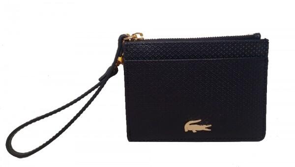 Lacoste - Lacoste Mini Portemonnaie / Kartenetui Chantaco, Marineblau / Rosé von Lacoste