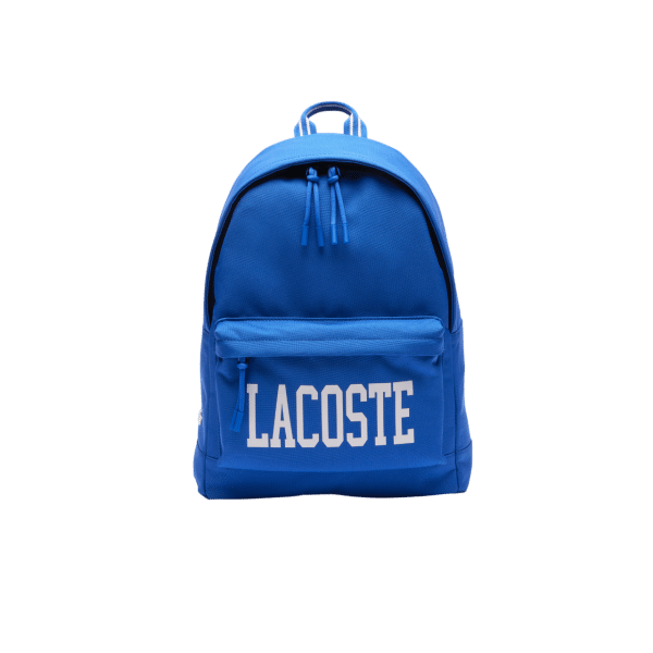 Lacoste - Lacoste Print College Rucksack, Blau von Lacoste