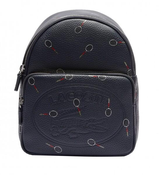 Lacoste - Lacoste Rucksack Croco Crew, Dunkelblau von Lacoste