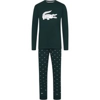 Lacoste Langer Pyjama mit Krokodil-Motiv und gemusterter Hose in L Lacoste Langer Pyjama mit Krokodil-Motiv und gemusterter Hose in L von Lacoste