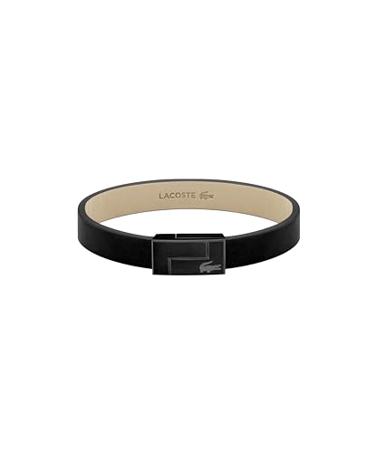 Lacoste Lederarmband für Herren Kollektion TRAVELER Schwarz - 2040073 von Lacoste