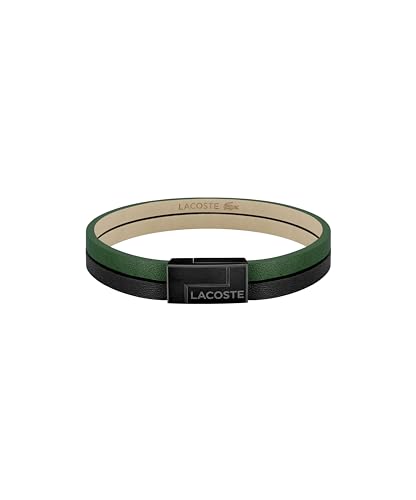 Lacoste Lederarmband für Herren Kollektion TRAVELER Schwarz - 2040074 von Lacoste