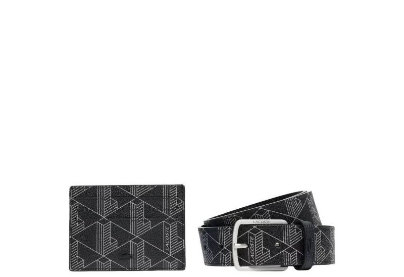 Lacoste Ledergürtel The Blend Geschenkset - Kreditkartenetui und Gürtel (palm green, 120 von Lacoste