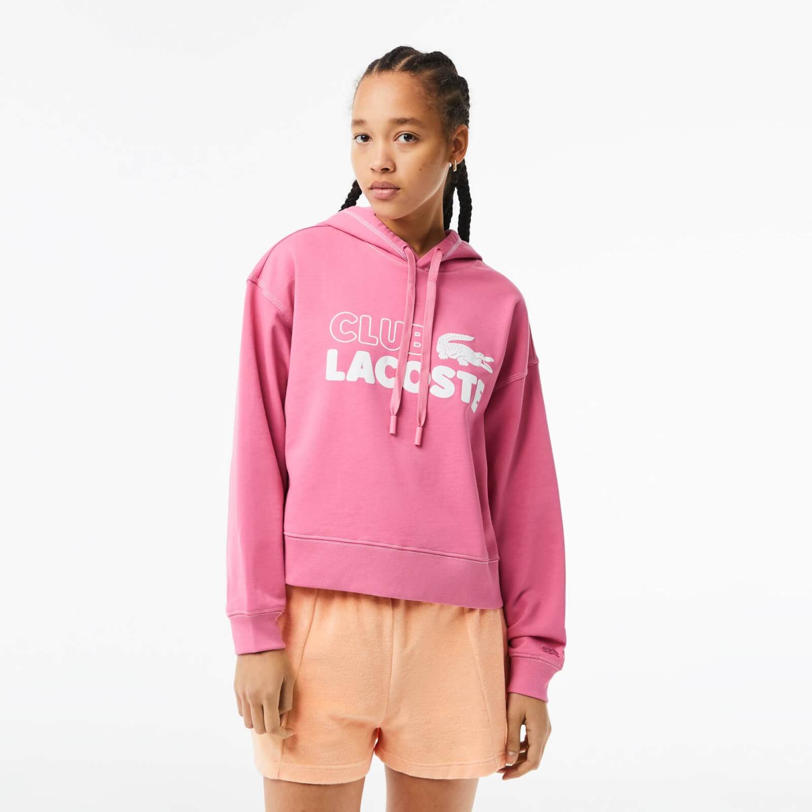 Lacoste Logo Cotton Hooded Sweatshirt - EU 38/UK 10 von Lacoste