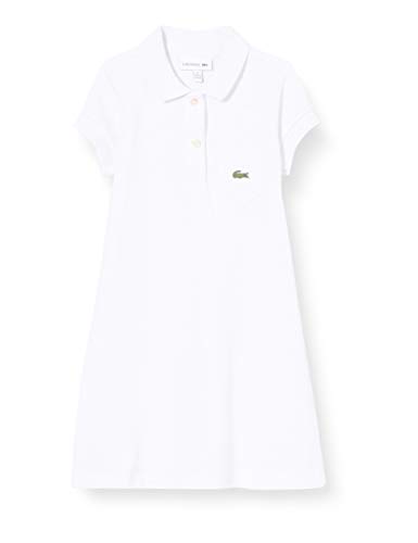 Lacoste Mädchen EJ2816 Kleider, White, 14 Years von Lacoste