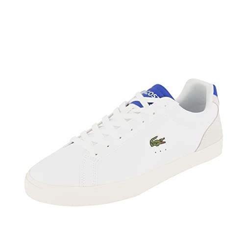 Lacoste-Men Vulcanized SNKR-45CMA0036, WHT/DK Blue, 44.5 EU von Lacoste