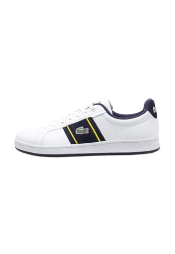 Lacoste-Men Court SNKR-46SMA0038, White/Navy, 41 EU von Lacoste