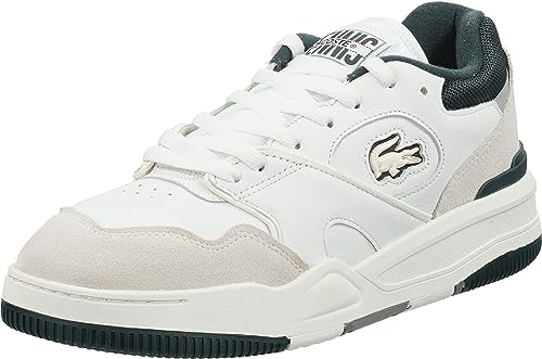 Lacoste Sport - Männer Court Snkr - 46SMA0088, White/Dark Green, 40 EU von Lacoste