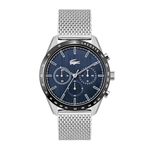 Lacoste Multi Zifferblatt Quarz Uhr für Herren Kollektion Boston mit Silbernes Edelstahl-Mesh-Gliederarmband - 2011163 Lacoste Multi Zifferblatt Quarz Uhr für Herren Kollektion Boston mit Silbernes Edelstahl-Mesh-Gliederarmband - 2011163 von Lacoste