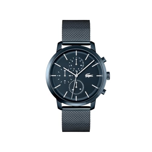 Lacoste Multi Zifferblatt Quarz Uhr für Herren Kollektion Replay mit Blaues Edelstahl-Mesh-Gliederarmband - 2011196 Lacoste Multi Zifferblatt Quarz Uhr für Herren Kollektion Replay mit Blaues Edelstahl-Mesh-Gliederarmband - 2011196 von Lacoste