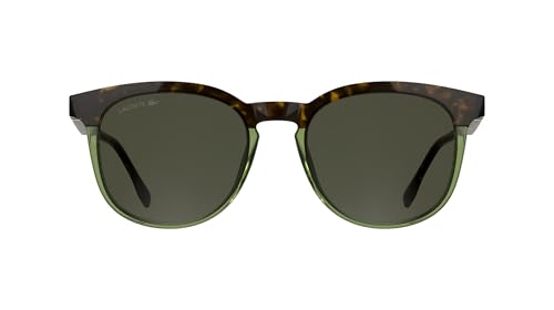 Lacoste Men's Sunglasses L6073S - Havana/Transparent Light Green with Solid Green Lens von Lacoste