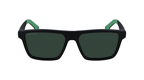 Lacoste Men's Sunglasses L998S - Matte Black/Green with Solid Green Lens von Lacoste