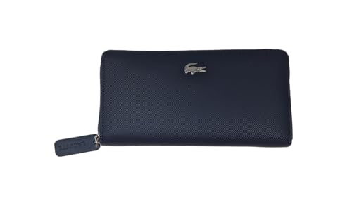 Lacoste NF4776OV Damen Geldbörse mit Reißverschluss, groß, Penombre Blue von Lacoste