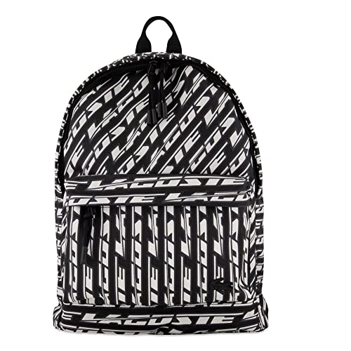 Lacoste NH4223NZ Backpack, Mono Schwarz/Weiß, 00 Männer, Mono, Schwarz, Weiß von Lacoste