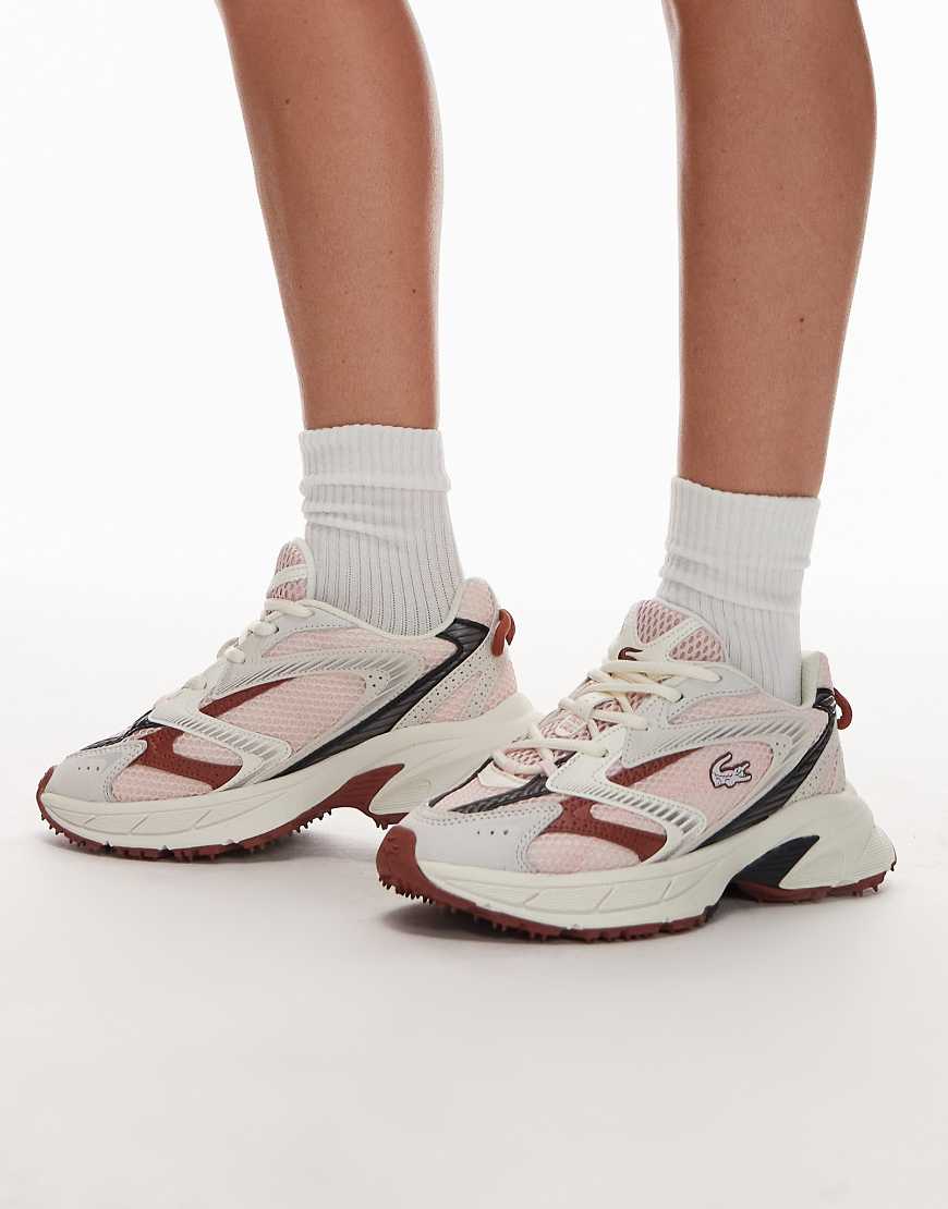 Lacoste - Neo - Sneaker in Rosa und Wollweiß von Lacoste