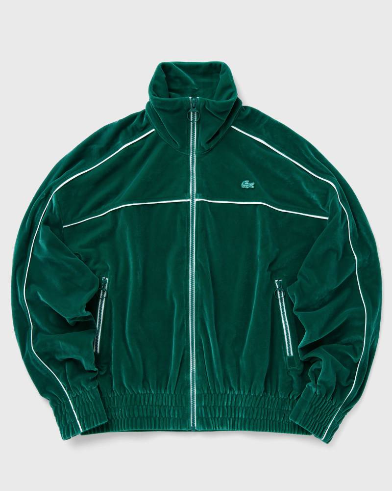 Lacoste OVERSIZED ZIP-UP VELOUR SWEATSHIRT women Track Jackets multi in Größe:S von Lacoste