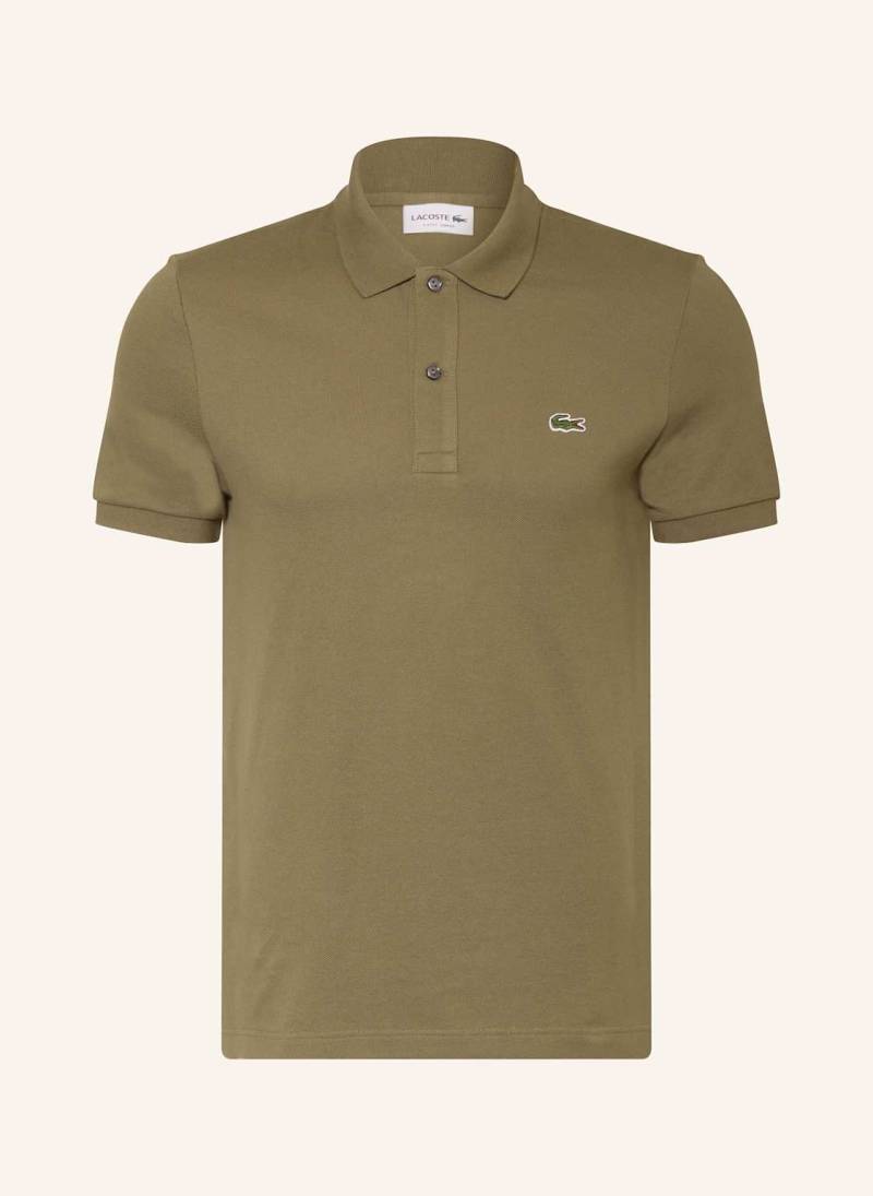 Lacoste Piqué-Poloshirt Slim Fit gruen von Lacoste