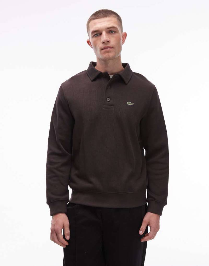Lacoste - Polo-Sweatshirt in Braun-Brown von Lacoste