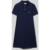 Lacoste Polokleid mit Brusttasche in Marine, Größe 140 von Lacoste