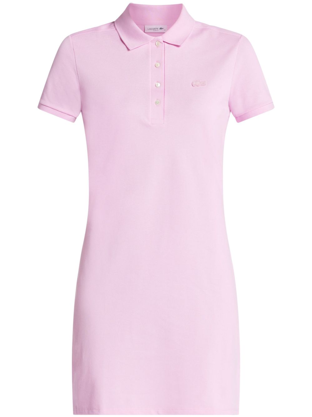 Lacoste Poloshirt-Kleid mit Logo-Patch - Rosa von Lacoste