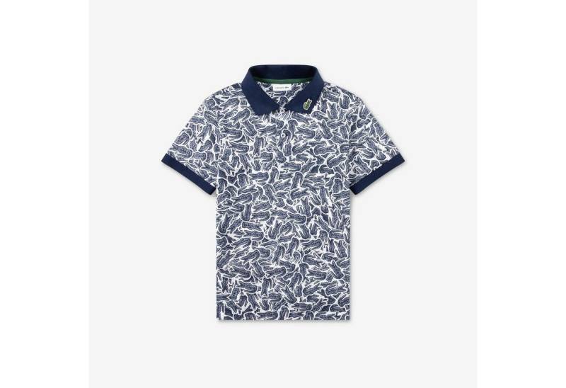 Lacoste Poloshirt LACOSTE Kids Polo „Allover Crocs“ – Navy Blue von Lacoste