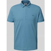 Lacoste Poloshirt aus Viskose mit Label-Patch Modell 'PIQUE' in Rauchblau, Größe L von Lacoste