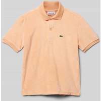 Lacoste Poloshirt mit Label-Detail in Apricot, Größe 140 von Lacoste