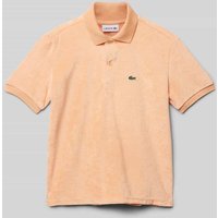 Lacoste Poloshirt mit Label-Detail in Apricot, Größe 152 von Lacoste