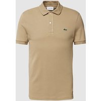 Lacoste Poloshirt mit Label-Stitching in Beige, Größe XXL von Lacoste