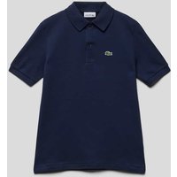 Lacoste Poloshirt mit Label-Stitching in Marine, Größe 140 von Lacoste