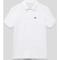 Lacoste Poloshirt mit Label-Stitching in Weiss, Größe 152 von Lacoste