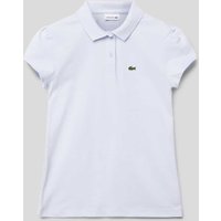 Lacoste Poloshirt mit Logo-Stitching in Bleu, Größe 140 von Lacoste