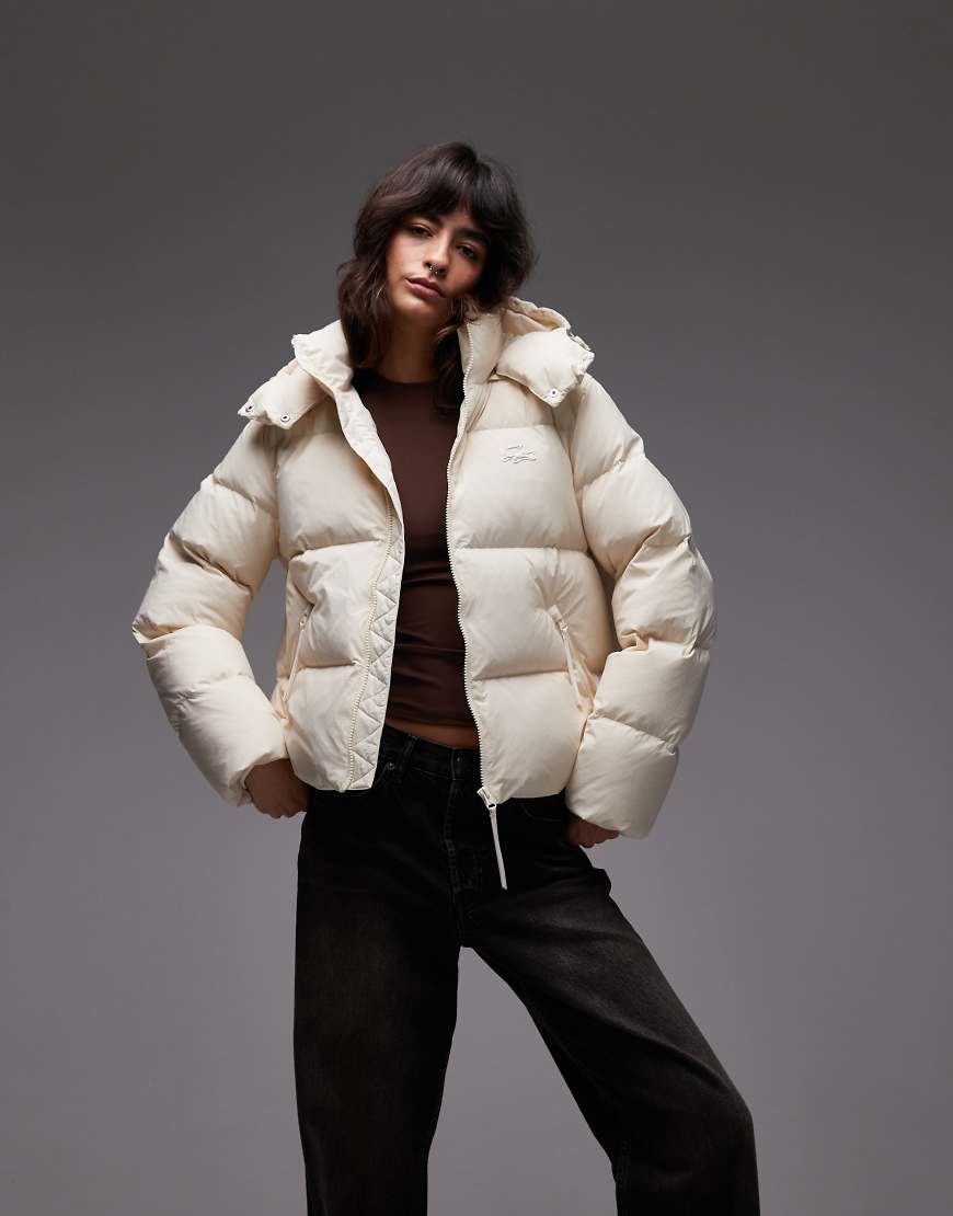 Lacoste - Pufferjacke in Creme-Weiß von Lacoste