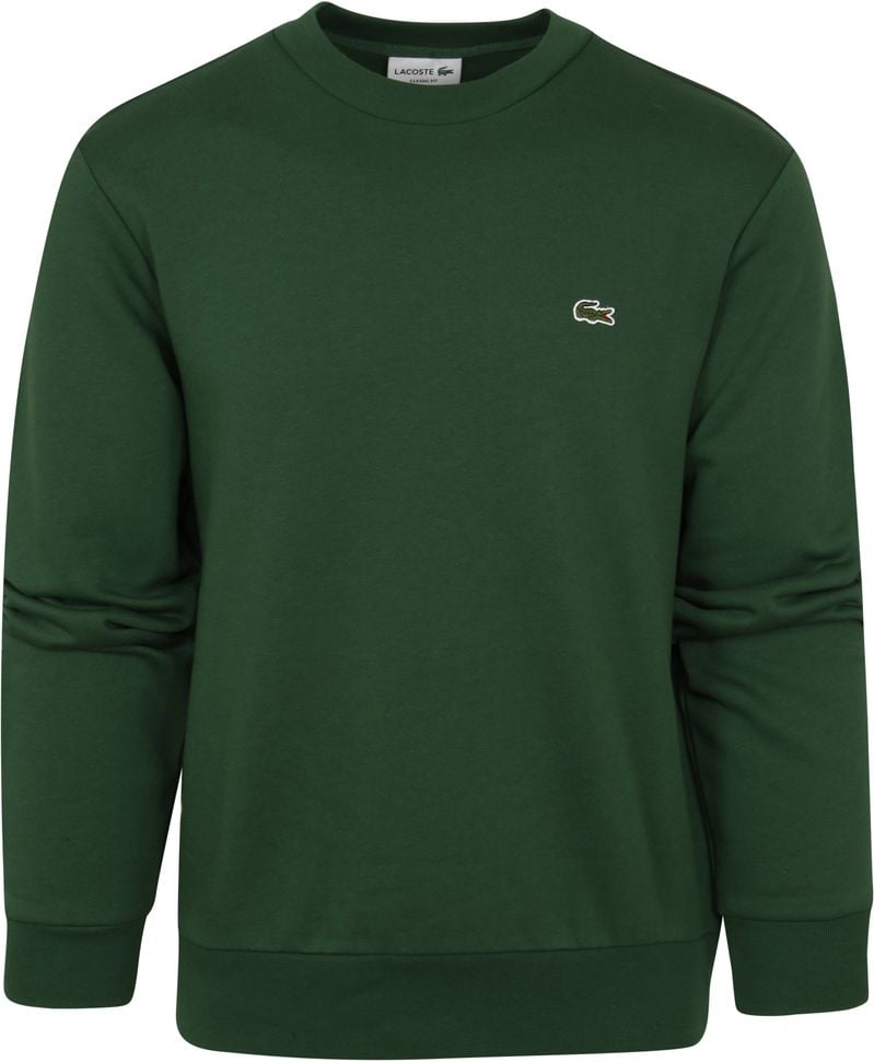 Lacoste Pullover O-Ausschnitt Grün - Größe L von Lacoste