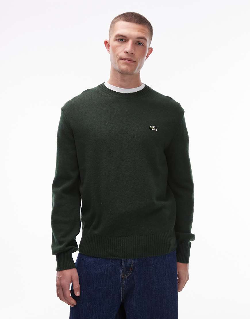 Lacoste - Pullover in Grün mit Rundhalsausschnitt von Lacoste