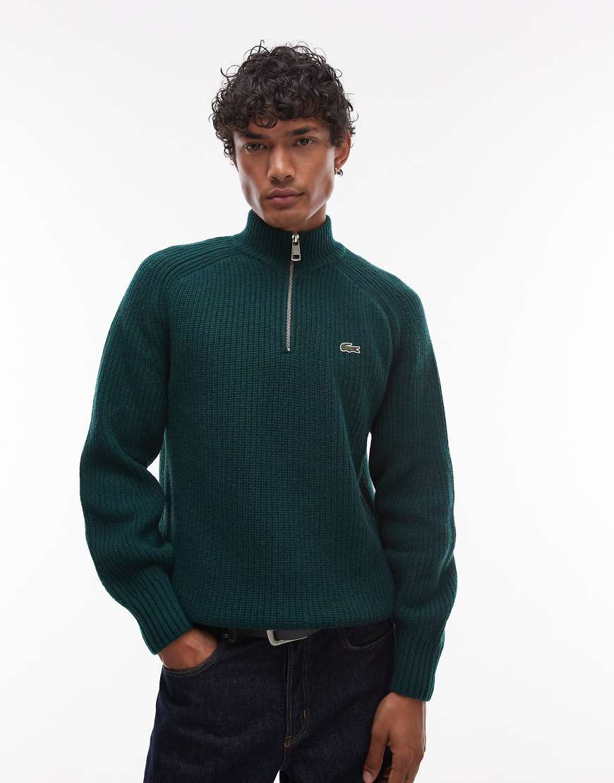 Lacoste - Pullover in Grün mit Rundhalsausschnitt von Lacoste