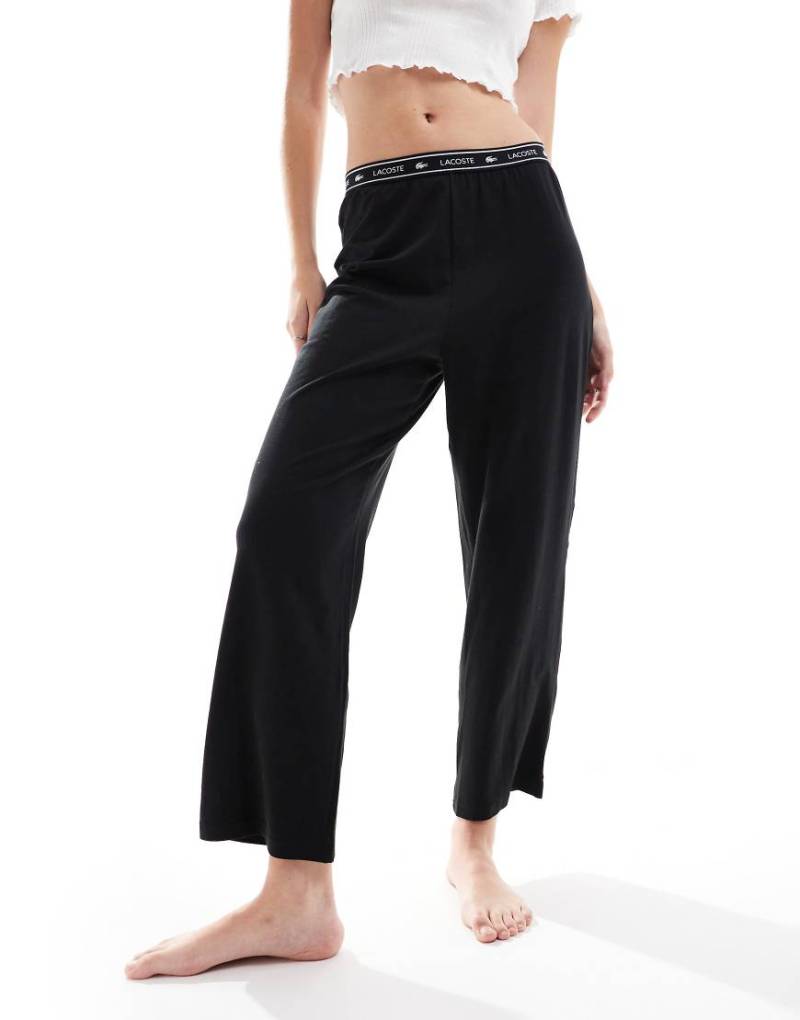 Lacoste - Pyjamahose in Schwarz mit Logo Lacoste - Pyjamahose in Schwarz mit Logo von Lacoste