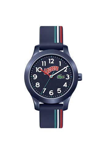 Lacoste Analog Quarzuhr für Kinder Kollektion LACOSTE.12.12 Kids mit Blaues Silikonarmband - 2030028 von Lacoste