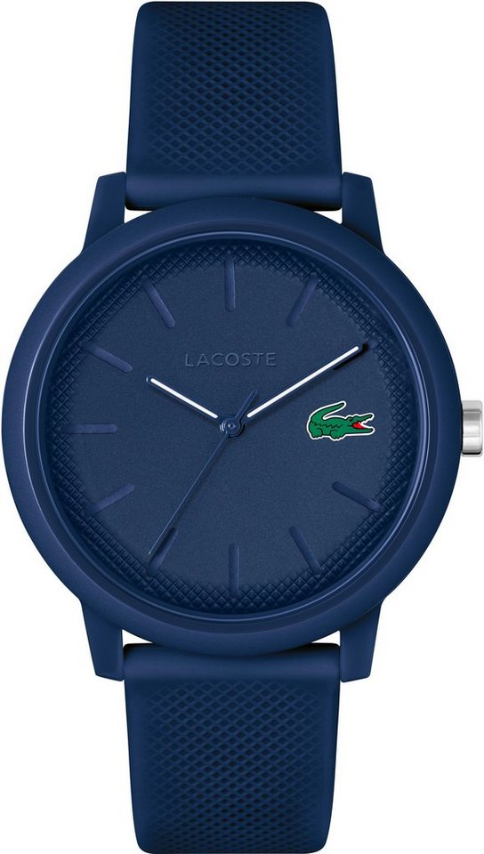 Lacoste Quarzuhr LACOSTE.12.12 2011172, Armbanduhr, Herrenuhr, Mineralglas, Silikonarmband von Lacoste