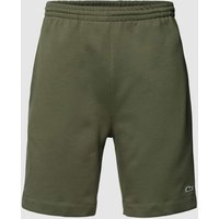 Lacoste Regular Fit Shorts mit elastischem Bund in Oliv, Größe S von Lacoste