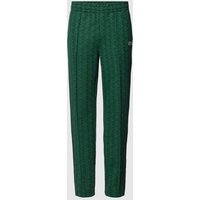 Lacoste Regular Fit Sweatpants mit grafischem Allover-Muster in Gruen, Größe S von Lacoste