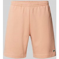 Lacoste Regular Fit Sweatshorts mit elastischem Bund in Rostrot, Größe M Lacoste Regular Fit Sweatshorts mit elastischem Bund in Rostrot, Größe M von Lacoste