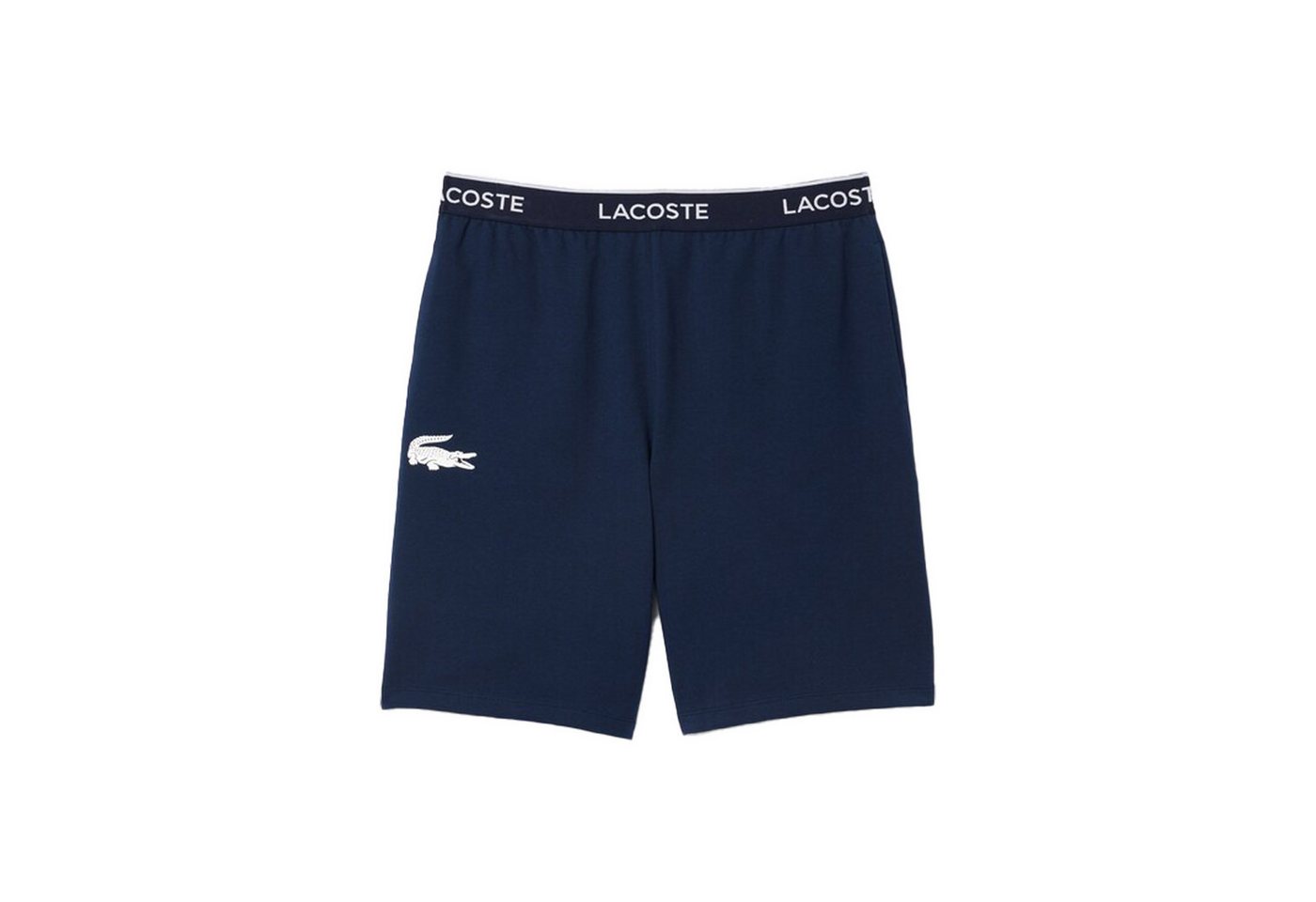 Lacoste Relaxshorts Jersey Hose kurz Croc Krokodil Print Webbund Logoschriftzug von Lacoste
