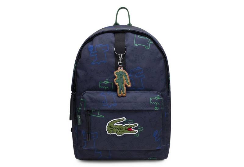 Lacoste Rucksack Lacoste Kids Rucksack marine mit lustigem Krokodil-Print von Lacoste