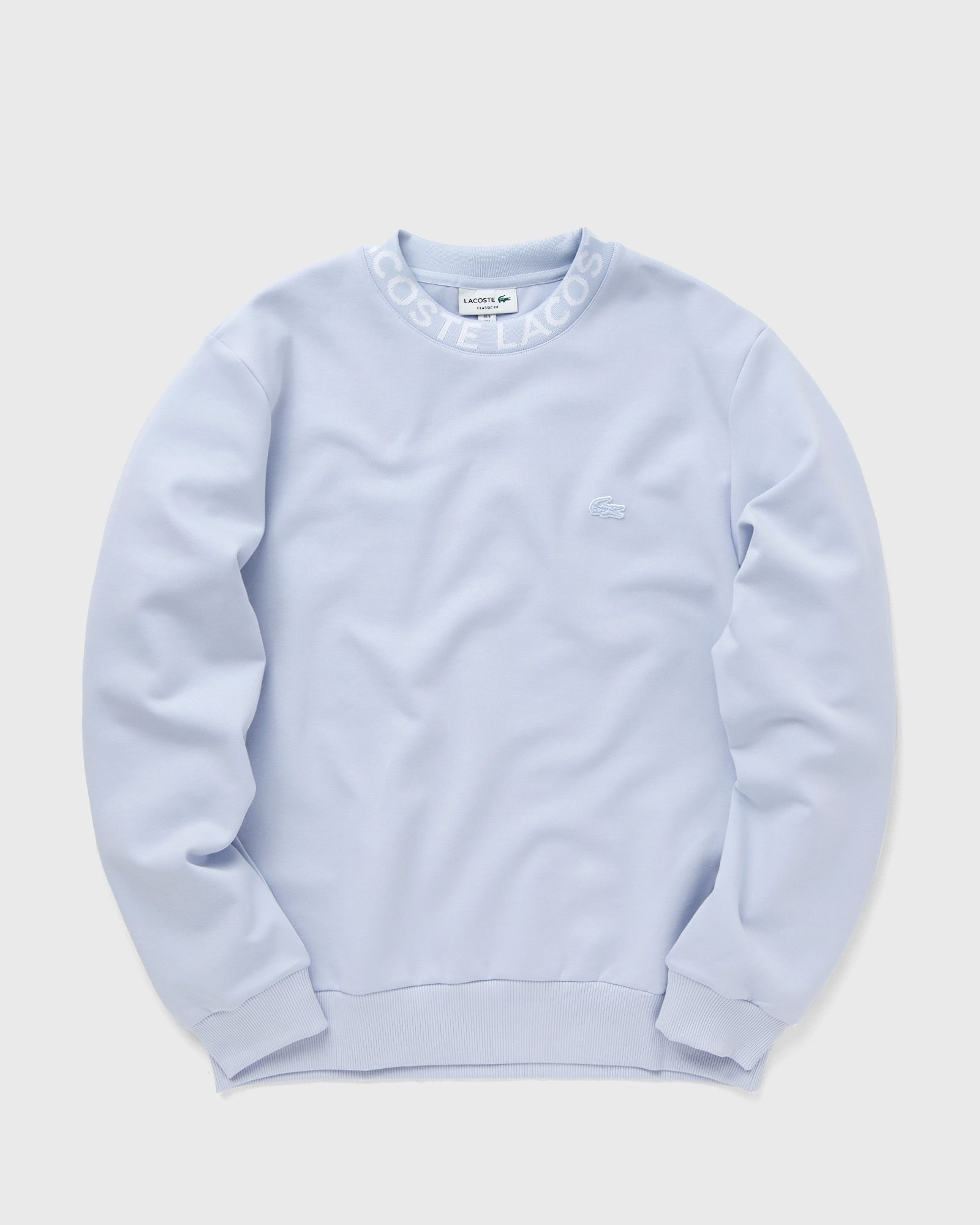 Lacoste LOGO JACQUARD COLLAR DOUBLE FACE SWEATSHIRT men Sweatshirts blue in Größe:M von Lacoste