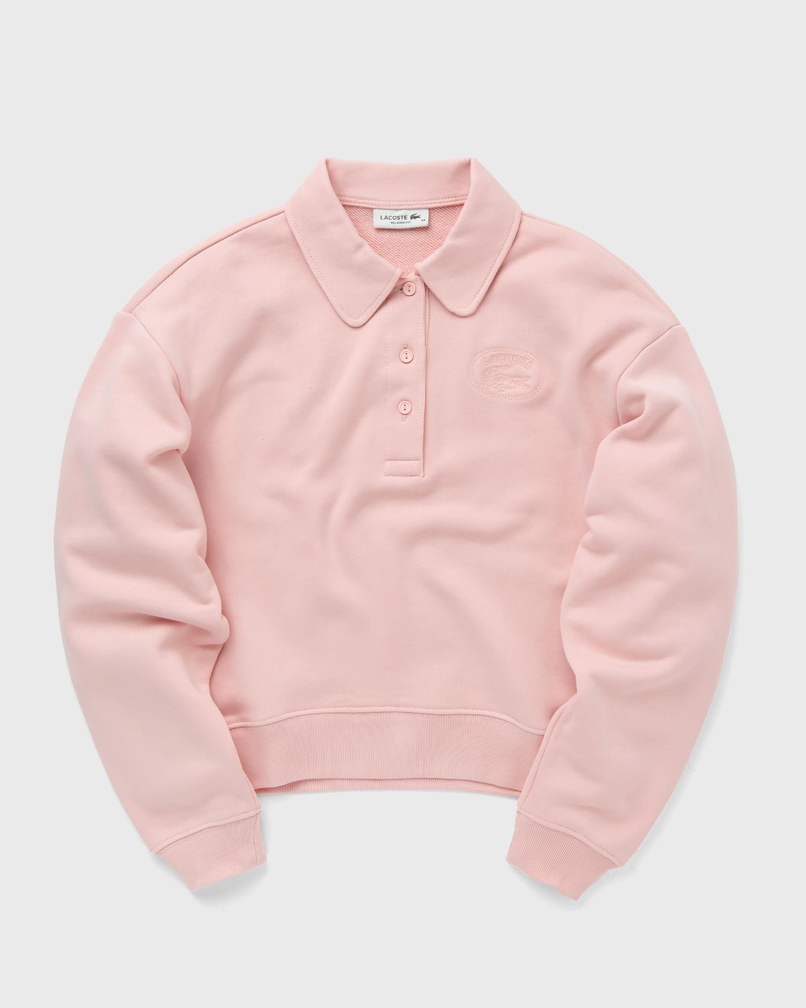 Lacoste SWEATSHIRTS women Half-Zips pink in Größe:L von Lacoste