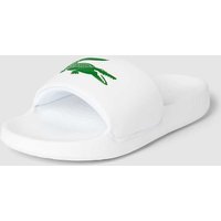 Lacoste Sandalette mit Label-Print Modell 'Croco 1.0' in Weiss, Größe 44,5 von Lacoste