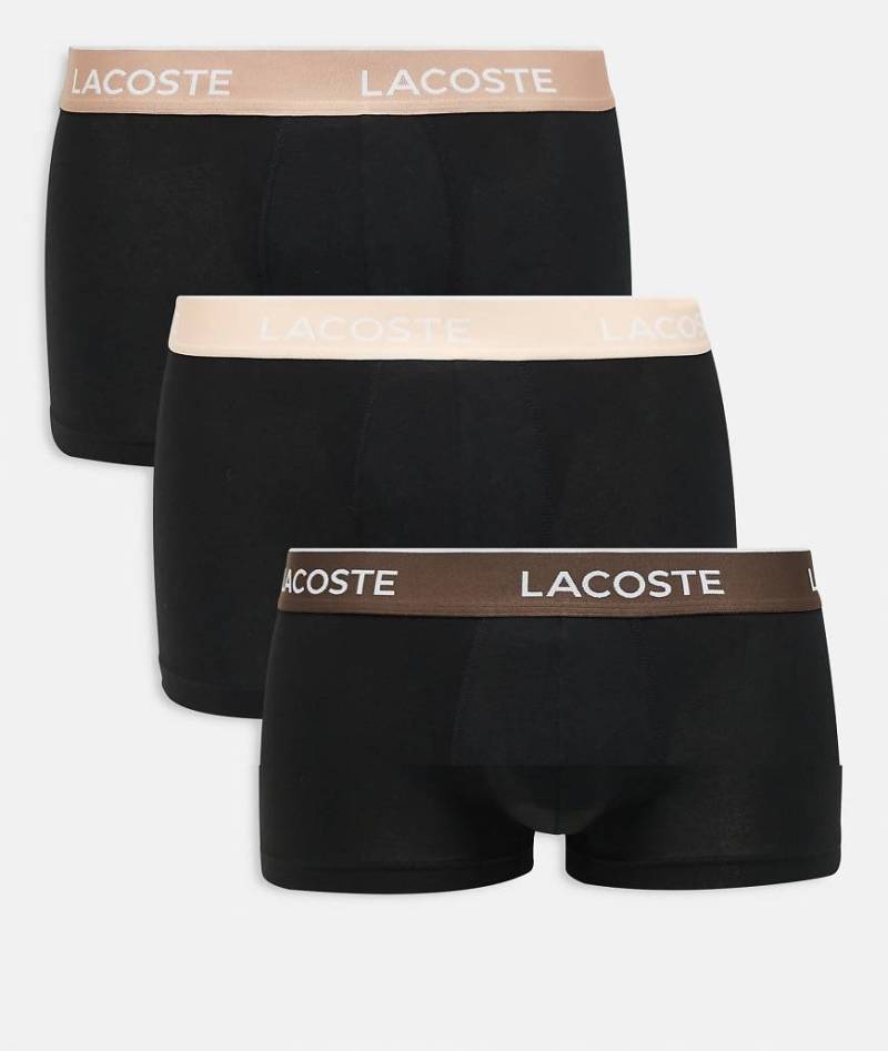 Lacoste - Schwarze Unterhosen im 3er-Set-Bunt von Lacoste